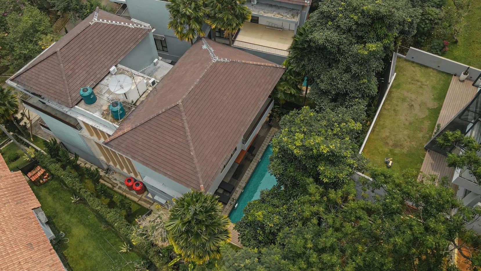 Oyama City View Villa 4 Bedrooms With A Private Swimming Pool Bandung Kültér fotó